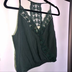 Dark green tank